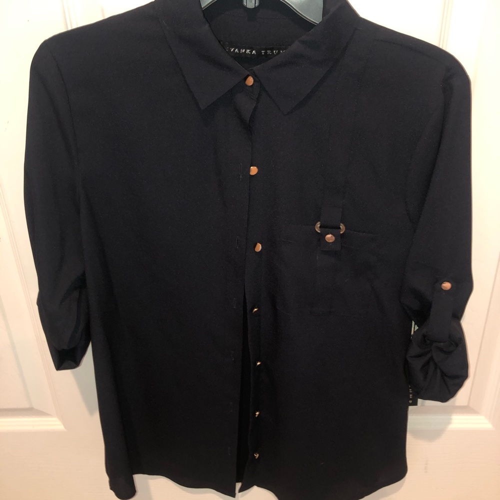 Ivanka Trump button down long sleeve shirt